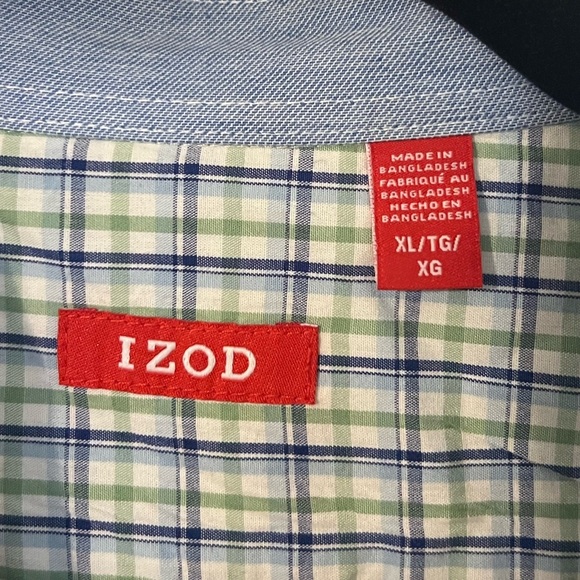 Men’s Izod Plaid Button Down Dress Shirt - Picture 10 of 11